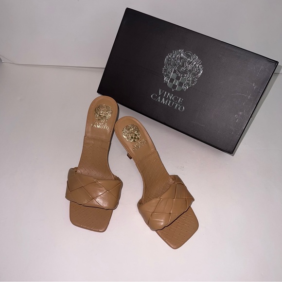 Vince Camuto Brelanie Braided Strap Sandal In Dulce De Lec Color NIB - Reemoly - Picture 14 of 15